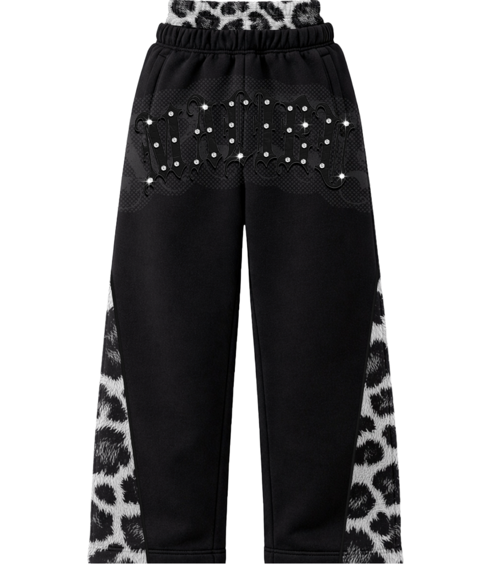 "Obsidian" Cheetah Sweats